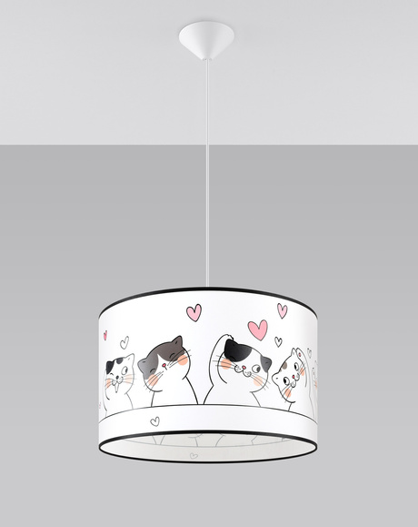 Lampa wisząca CAT 40 + 1x Żarówka LED E27 3000K Ciepła 7,5W 620lm