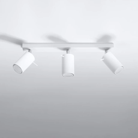 Plafon RING 3L biały