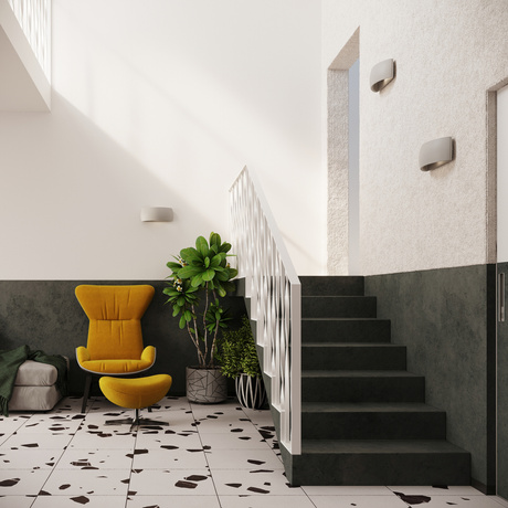 Kinkiet ceramiczny PONTIUS szary + 1x Żarówka LED G9 3000K Ciepła 4,5W 510lm