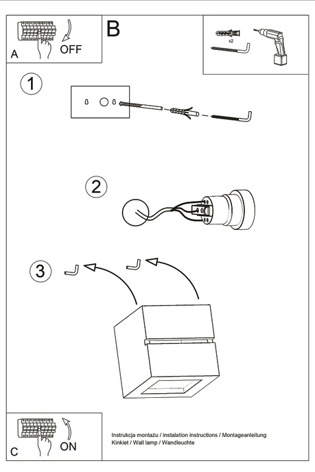 Kinkiet ceramiczny LEO LINE biały + 1x Żarówka LED E27 4000K Zimna 7,5W 650lm
