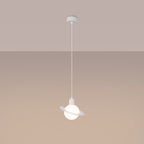 Lampa wisząca HYPERION 1 biały + 1x Żarówka LED G9 4000K Zimna 4,5W 460lm