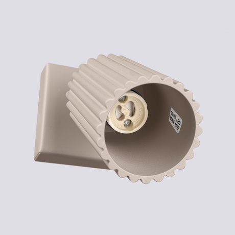 Kinkiet KARBON taupe + 1X Żarówka LED GU-10 4000K Zimna 7W 530lm