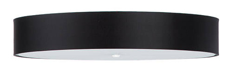 Plafon SKALA 80 czarny + 6x Żarówka LED E27 3000K Ciepła 7,5W 620lm