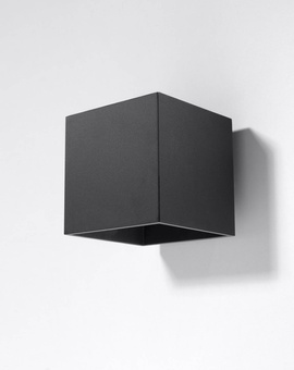 Kinkiet QUAD 1 czarny + 1x Żarówka LED G9 3000K Ciepła 4,5W 510lm