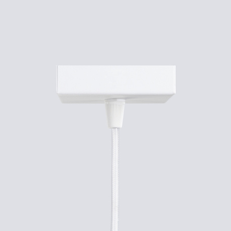 Lampa wisząca KARBON 1 biały + 1x Żarówka LED GU-10 4000K Zimna 7W 530lm