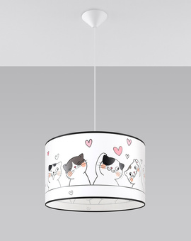 Lampa wisząca CAT 40 + 1x Żarówka LED E27 3000K Ciepła 7,5W 620lm