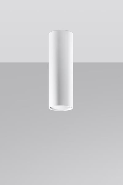 Plafon LAGOS 20 biały + 1x Żarówka LED GU-10 3000K Ciepła 7W 620lm