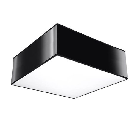 Plafon sufitowy HORUS 25 CZARNY + 1x Żarówka LED E27 3000K Ciepła 7,5W 620lm