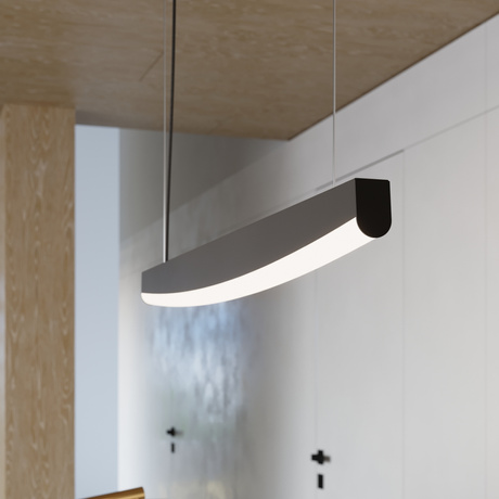 Lampa wisząca JORUN 80 czarna LED 3000K