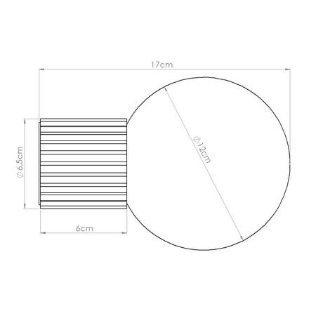 Kinkiet HALO taupe IP44 + 1X Żarówka LED G9 4000K Zimna 4,5W 460lm