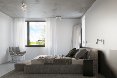 Plafon DIREZIONE 1 biały + 1x Żarówka LED GU-10 4000K Zimna 7W 630lm