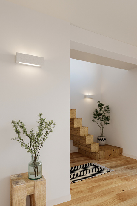 Kinkiet ceramiczny VEGA biały + 1x Żarówka LED E27 4000K Zimna 7,5W 650lm