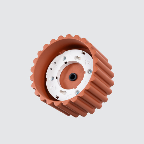 Plafon AURA 1 ochra czerwona Gx53 + 1X Żarówka LED GX53 4000K 8W 720lm