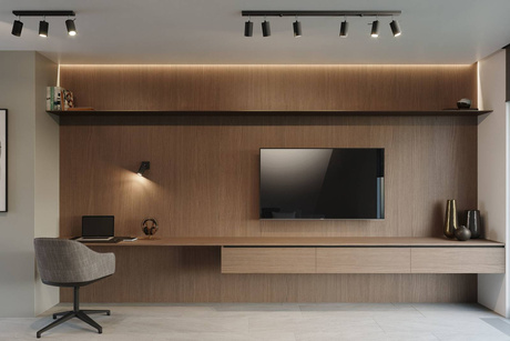 Plafon RING 4L czarny + 4x Żarówka LED GU-10 3000K Ciepła 7W 620lm