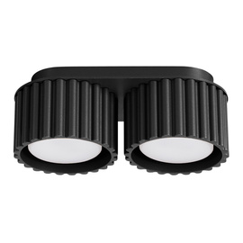 Plafon AURA 2 czarny Gx53 + 2x Żarówka LED GX53 3000K 8W 720lm