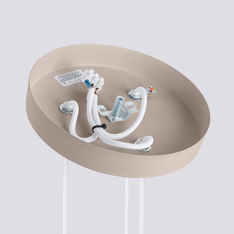 Lampa wisząca KARBON 3P taupe + 3X Żarówka LED GU-10 3000K Ciepła 7W 510lm