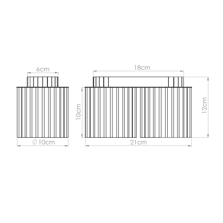 Plafon AURA 2 taupe GU10