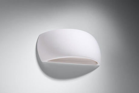 Kinkiet ceramiczny PONTIUS biały + 1x Żarówka LED G9 4000K Zimna 4,5W 530lm