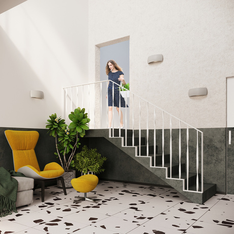 Kinkiet ceramiczny PONTIUS szary + 1x Żarówka LED G9 3000K Ciepła 4,5W 510lm