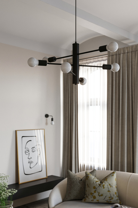 Żyrandol DUOMO 3M + 3x Żarówka LED E27 3000K Ciepła 7,5W 620lm