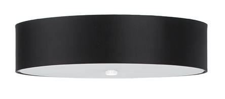 Plafon SKALA 50 czarny + 5x Żarówka LED E27 4000K Zimna 7,5W 650lm