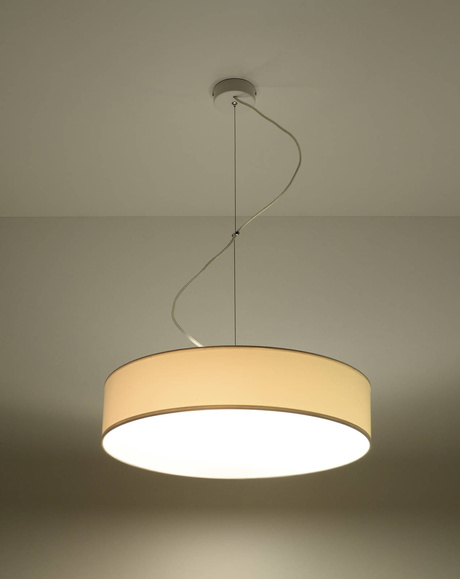 Lampa wisząca ARENA 45 BIAŁA + 3x Żarówka LED E27 4000K Zimna 7,5W 650lm