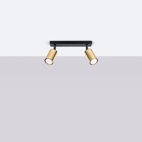 Plafon WINX 2 czarny/złoty