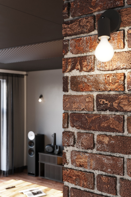 Plafon FORNES 2 czarny + 2x Żarówka LED E27 3000K Ciepła 7,5W 620lm