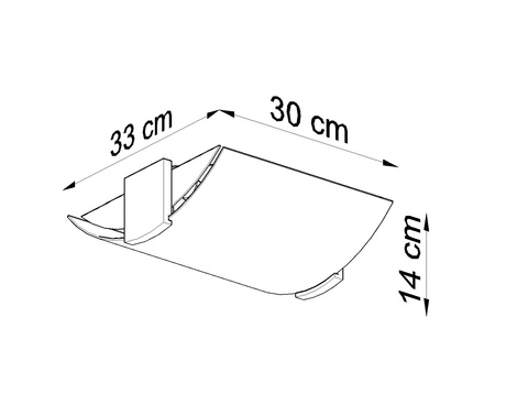 Plafon EMILIO + 2x Żarówka LED E27 4000K Zimna 7,5W 650lm