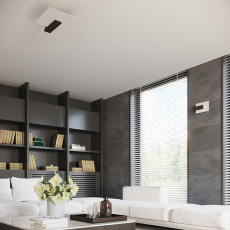 Kinkiet LAPPO wenge + 1x Żarówka LED E14 4000K Zimna 7,5W 650lm