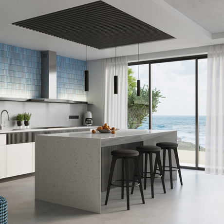 Plafon KARBON 60 czarny + 1x Żarówka LED GU-10 4000K Zimna 7W 530lm