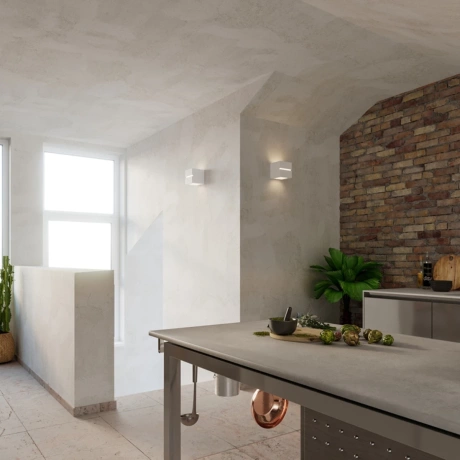 Kinkiet ceramiczny LEO LINE biały