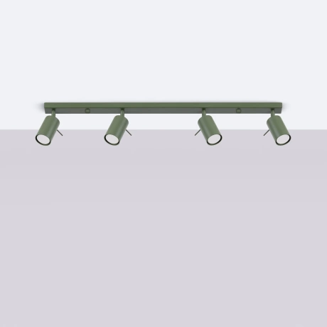 Plafon RING 4L zielony oliwkowy