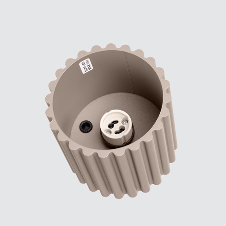 Plafon AURA 1 taupe GU10 + 1X Żarówka LED GU-10 4000K Zimna 7W 530lm