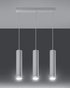 Lampa Wisząca LAGOS 3 biały + 3x Żarówka LED GU-10 3000K Ciepła 7W 620lm
