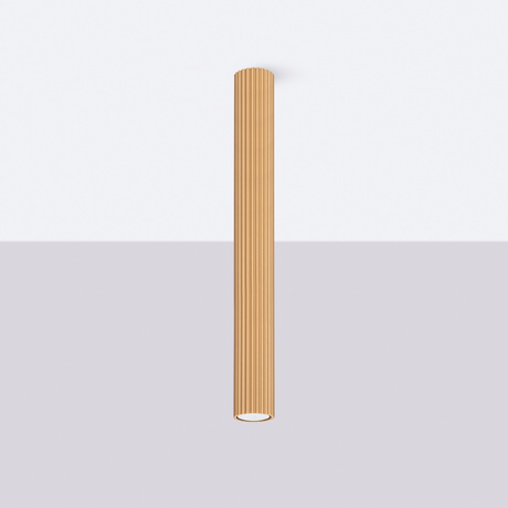 Plafon KARBON 60 złoty + 1x Żarówka LED GU-10 4000K Zimna 7W 530lm