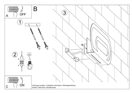 Kinkiet SACCON biała + 2x Żarówka LED G9 3000K Ciepła 4,5W 510lm