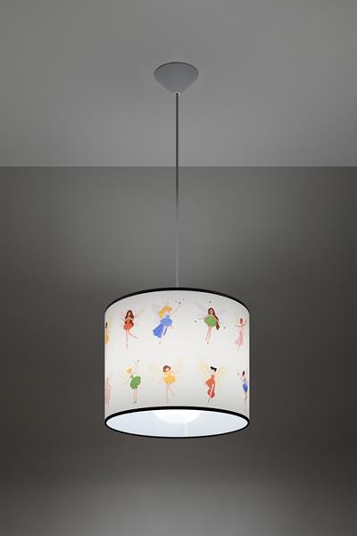 Lampa wisząca WRÓŻKI 30 + 1x Żarówka LED E27 4000K Zimna 7,5W 650lm