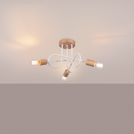 Żyrandol EMBER 3 biały + 3x Żarówka LED E27 3000K 7W 760lm