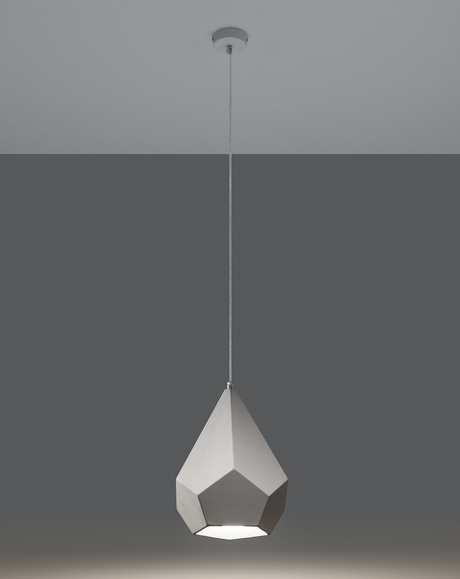 Lampa wisząca ceramiczna PAVLUS biała + 1x Żarówka LED E27 3000K Ciepła 7,5W 620lm