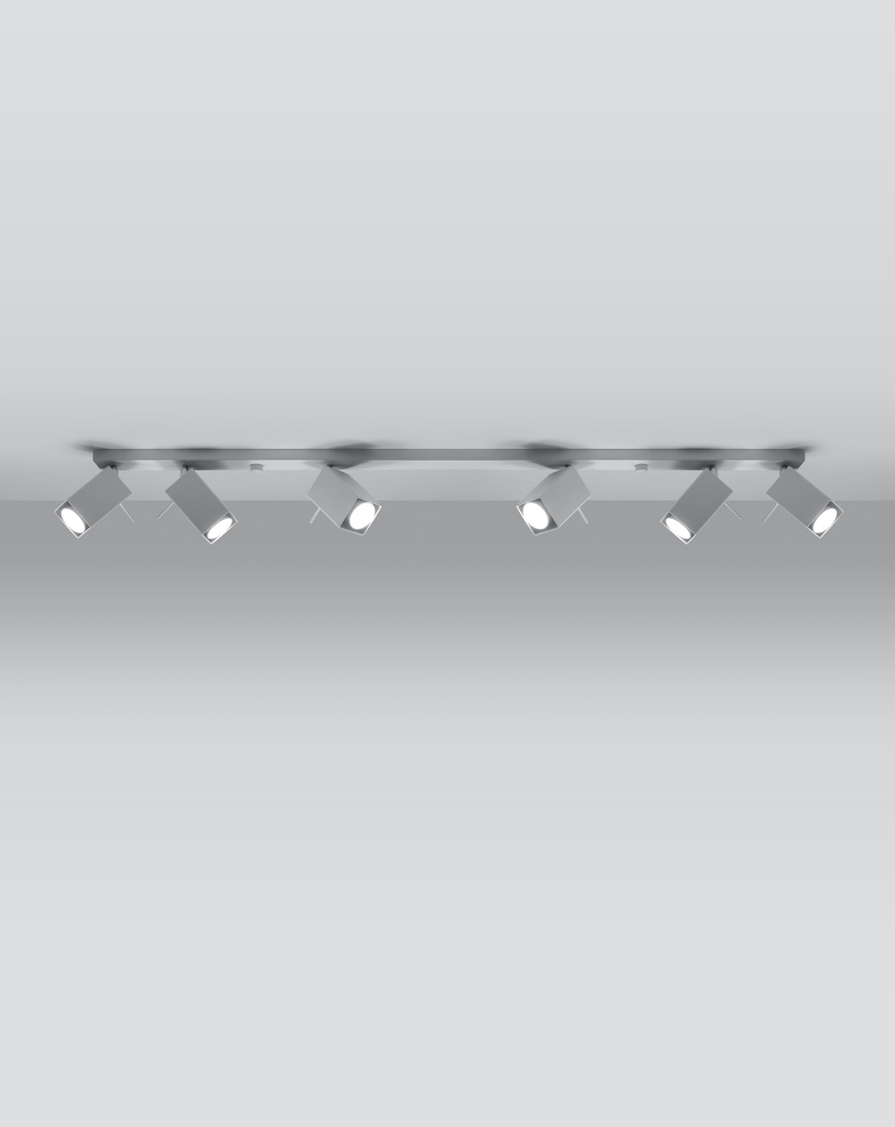 Plafon MERIDA 6L biały + 6x Żarówka LED GU-10 3000K Ciepła 7W 620lm