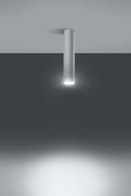 Plafon LAGOS 30 biały + 1x Żarówka LED GU-10 3000K Ciepła 7W 620lm