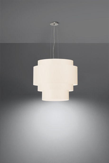 Żyrandol REFLEXION 50 biały + 5x Żarówka LED E27 3000K Ciepła 7,5W 620lm