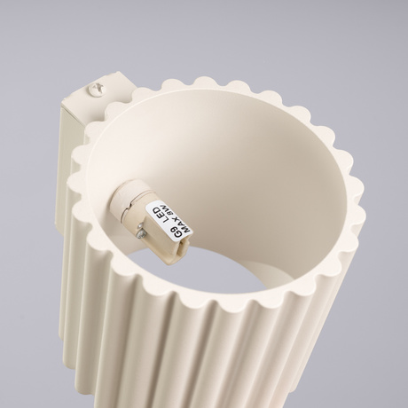 Kinkiet AURA beżowy G9 + 1X Żarówka LED G9 4000K Zimna 4,5W 460lm