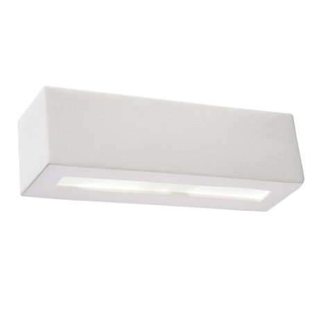 Kinkiet ceramiczny VEGA biały + 1x Żarówka LED E27 4000K Zimna 7,5W 650lm