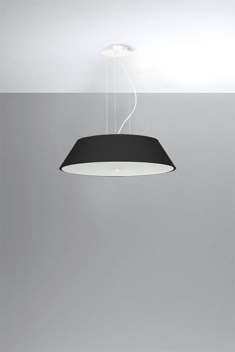 Żyrandol VEGA 60 czarny + 5x Żarówka LED E27 3000K Ciepła 7,5W 620lm