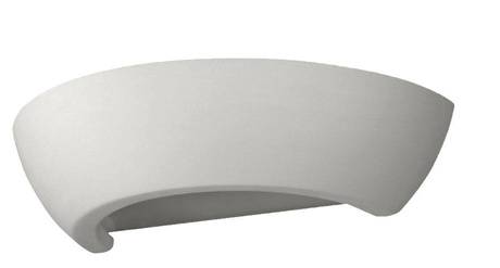 Kinkiet ceramiczny OSKAR biały + 1x Żarówka LED E27 4000K Zimna 7,5W 650lm