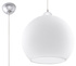 Lampa wisząca BALL biały + 1x Żarówka LED E27 3000K Ciepła 7,5W 620lm