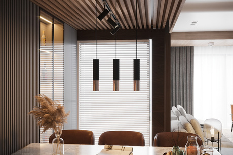 Lampa Wisząca LOOPEZ 1 czarny/miedź + 1x Żarówka LED GU-10 3000K Ciepła 7W 620lm