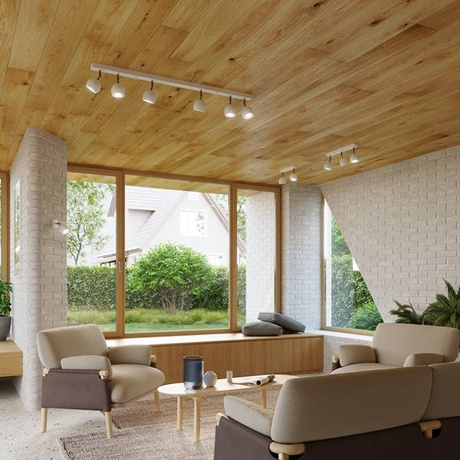 Plafon OCULARE 6L biały +6x Żarówka LED GU-10 4000K Zimna 7W 630lm